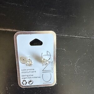 Icing Sterling Silver Cubic Zirconia Studs